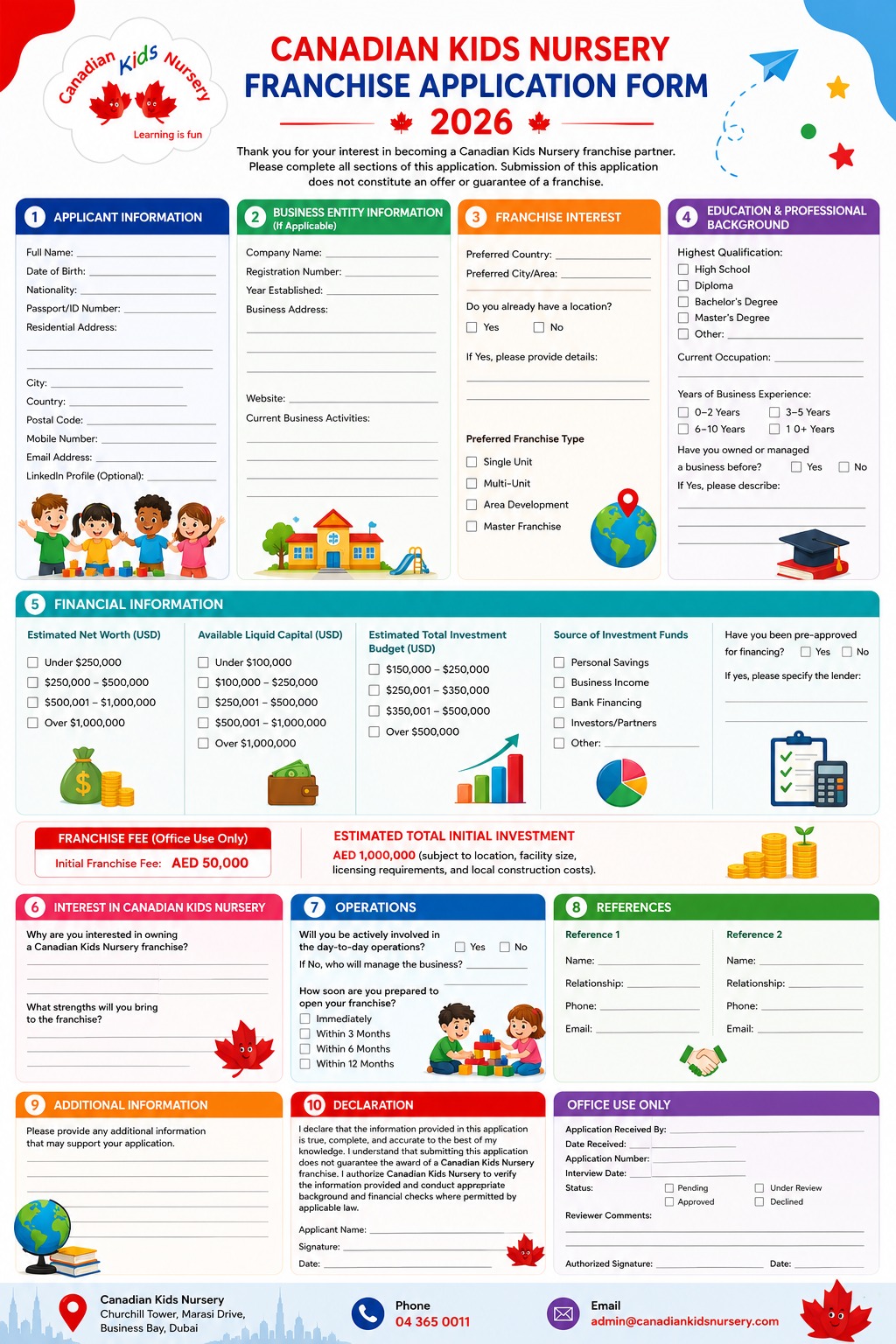 Franchise Application Form